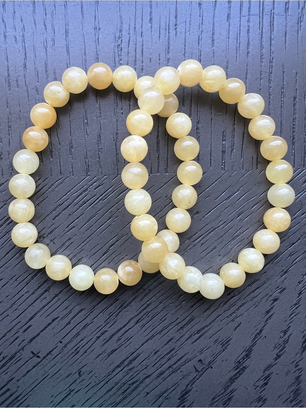 Yellow Jade Bracelet 8mm SIZE 6.5-7’